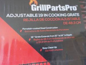lot 111 image: Case of 8 Grill Parts Pro Adjustable 19 Cooking Grates
