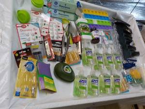 lot 113 image: Kitchen Products, Batteries, Candles, Scrappers and more