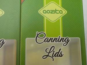 lot 122 image: 192 Oozita Wide Mouth Canning Lids...