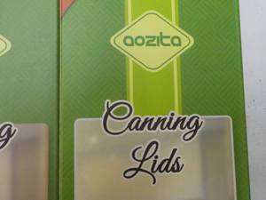 lot 123 image: 192 Oozita Wide Mouth Canning Lids...