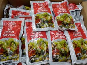 lot 133 image: 2 Cases 60 ct Single Serve Packets Red French Dressing