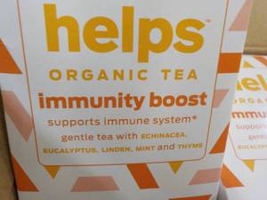 lot 169 image: 96 Helps Organic Tea...