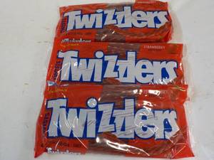 lot 172 image: 3x 16 oz Bags Strawberry Twizzlers...