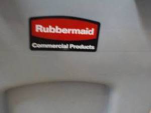lot 208 image: Rubbermaid Trash Can 11 x 20x 30...
