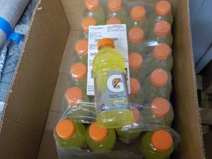 lot 214 image: 24 pack 20 oz Bottles Lemon Lime Gatorade