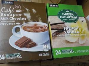 lot 233 image: 2 x 24 ct Keurig French Vanilla and Hot Cocoa Mix K Cups
