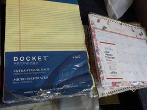 lot 242 image: 2025 Calendars and Docket Writing Pads