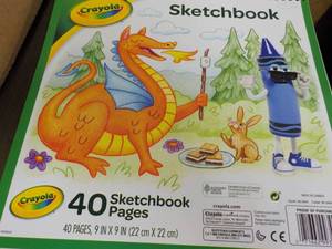 lot 249 image: 5 ct Crayola Sketch Books...