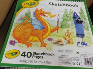 lot 250 image: 5 ct Crayola Sketch Books...