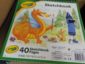 lot 251 image: 5 ct Crayola Sketch Books...