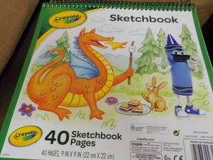 lot 252 image: 5 ct Crayola Sketch Books...
