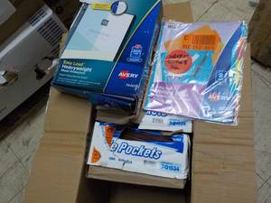lot 259 image: File Pockets Expansion Size, Avery Shut Protectors and Plastic Dividers