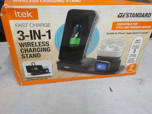 lot 272 image: ITEK 3 in 1 Wireless Charging Stand...