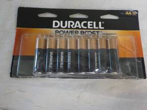 lot 278 image: 16 ct Duracell Double AA Batteries...
