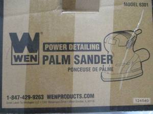 lot 6 image: WEN Palm Sander...
