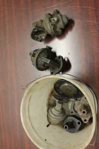 Assortment of Vintage Fuel Pumps and Parts - Mixed Condition