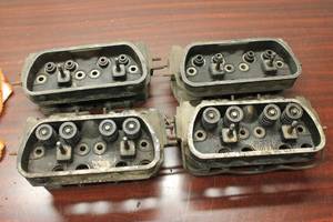 Set of 4 Vintage Volkswagen Cylinder Heads - Model 113 & Others