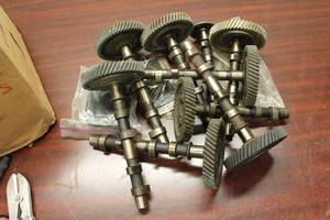 Collection of 10 Used Mechanical Camshafts with Gears