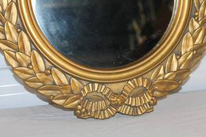 Vintage Gold Frame Round Wall Mirror