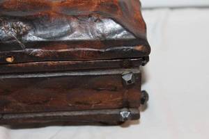 Vintage Carved Wooden Jewelry Box