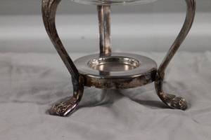 Vintage Silver-Plated Coffee Pot with Glass Carafe and Warmer Stand