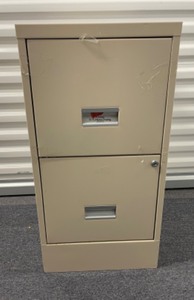 Two-Drawer Metal Filing Cabinet