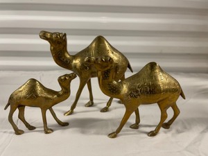 Trio of Brass Camels