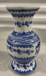 Blue and White China Vase