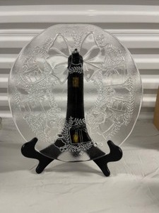 Glass Christmas Plate
