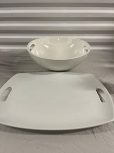 10 Strawberry Street Bowl and Platter
