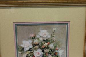Pair of Framed Floral Paintings