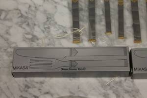 Mikasa Directions Gold Flatware Set