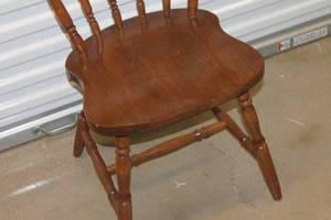 Vintage Wooden Spindle Back Chair