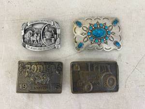 lot 100 image: Belt Buckles
