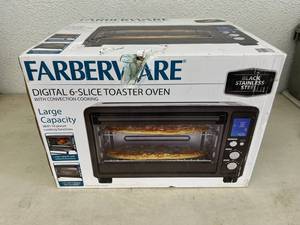 lot 106 image: NIB Farberware Digital Toaster Oven