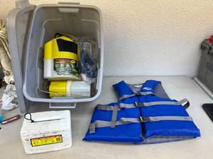 lot 133 image: Adult Floating Device & Fishing Supplies