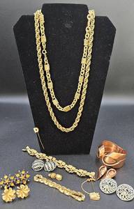 lot 103 image: Vintage Trifari, Cora, Renior, and Avon and Sarah Covington Costume Jewelry