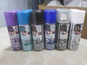 (CS) 12 Cans Assorted Color Hair Spray