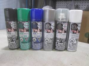 (CS) 12 Cans Assorted Color Hair Spray
