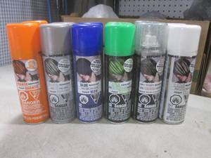 (CS) 12 Cans Assorted Color Hair Spray