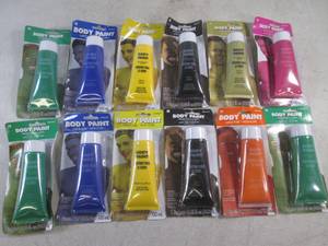 (CSB) 12 Tubes of Colored Body Paint