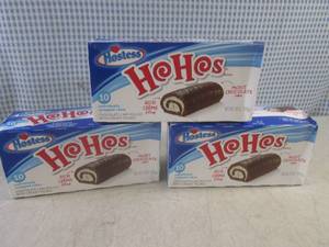 (B-2) 3 Boxes Hostess HoHos Past Date