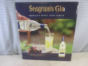 (FS) Seagrams Gin Tin Sign 18 x 20