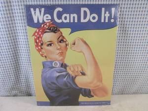(EC1) We Can Do It Tin Sign 16 x 11 12 - New In Wrap