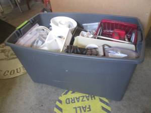 (BR1) 45 Gallon Tote Full of Misc Unknown