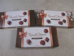 (B-1) 3 Boxes Russell Stover Milk Chocolate Assortments Past Date