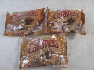 (B-3) 3 Bags Kraft Caramels Past Date