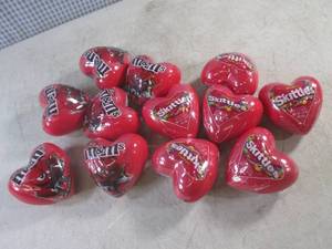 (B-1) 12 Skittles and M&ampMs Hearts Best by JulyDec 2024
