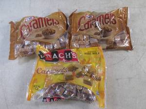 (B-1) 3 Bags of Caramels Past Date...