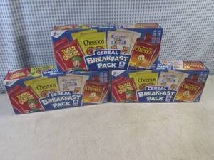 (C-1) 3) 8 Pouch Boxes Cereal Breakfast Packs Past Date